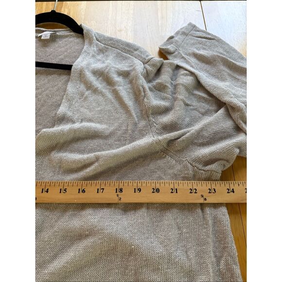 J. Jill Women’s Open Front Linen Blend Cardigan Sweater Gray 3X - Picture 7 of 10